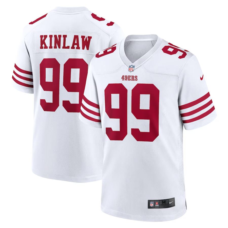 Men San Francisco 49ers #99 Javon Kinlaw Nike White Player Game NFL Jersey->women nfl jersey->Women Jersey